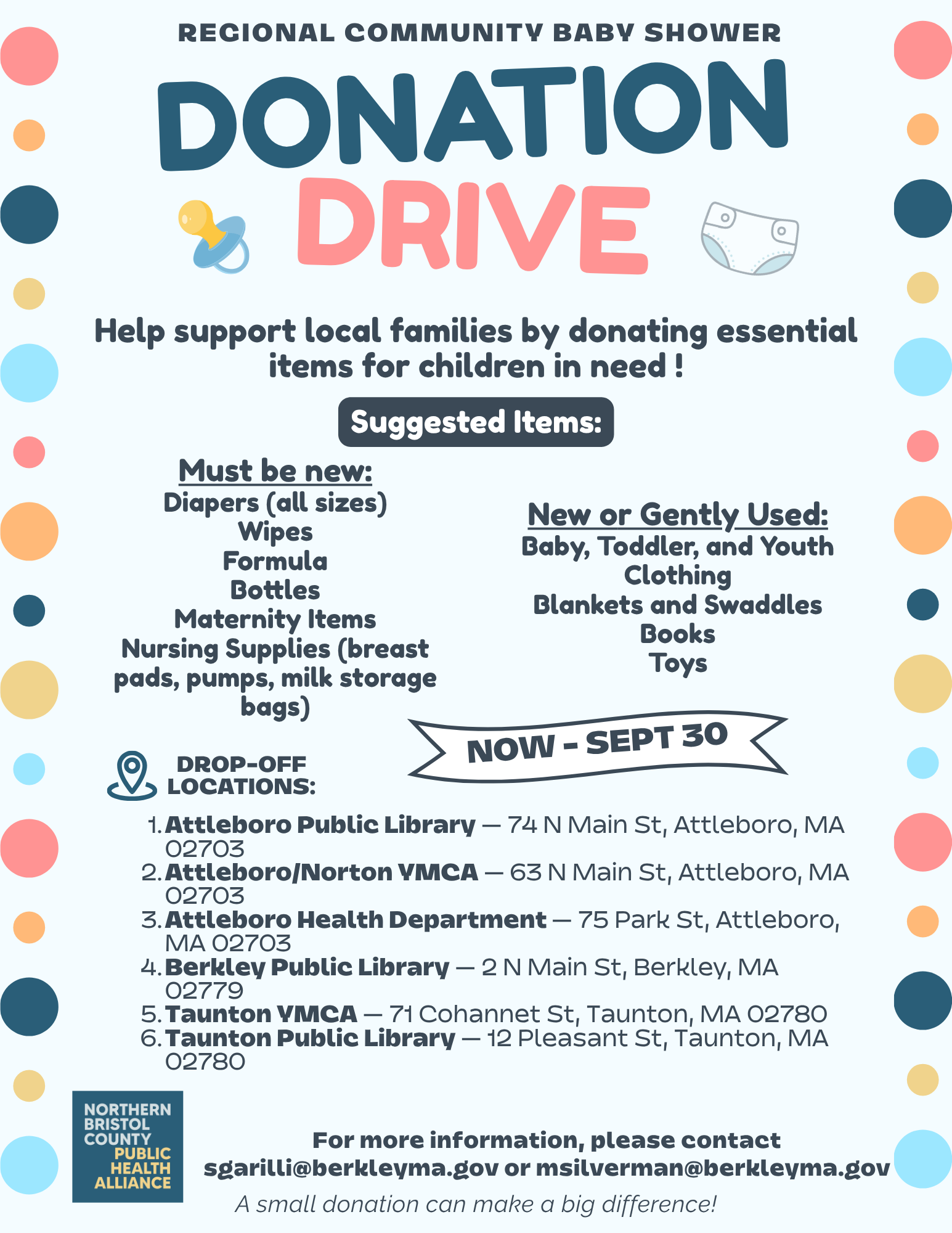 Baby Shower Donation Drive 8.24